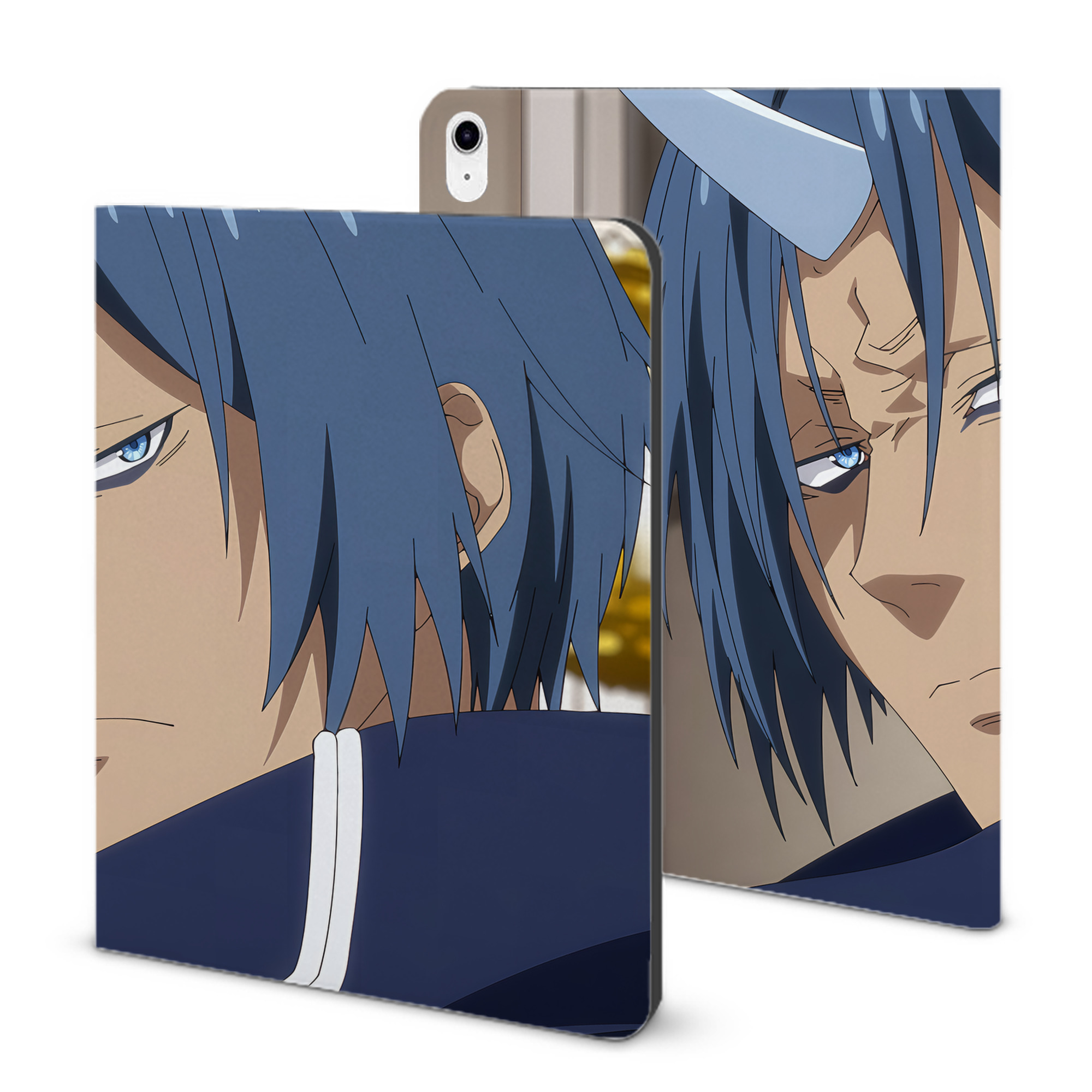 （画像用） 転スラ Regarding Reincarnated to Slime IPad ケース ブック型 PUレザー TPU 耐衝撃 軽量 薄型 ペン収納なし 全面保護 IPad 各モデル対応